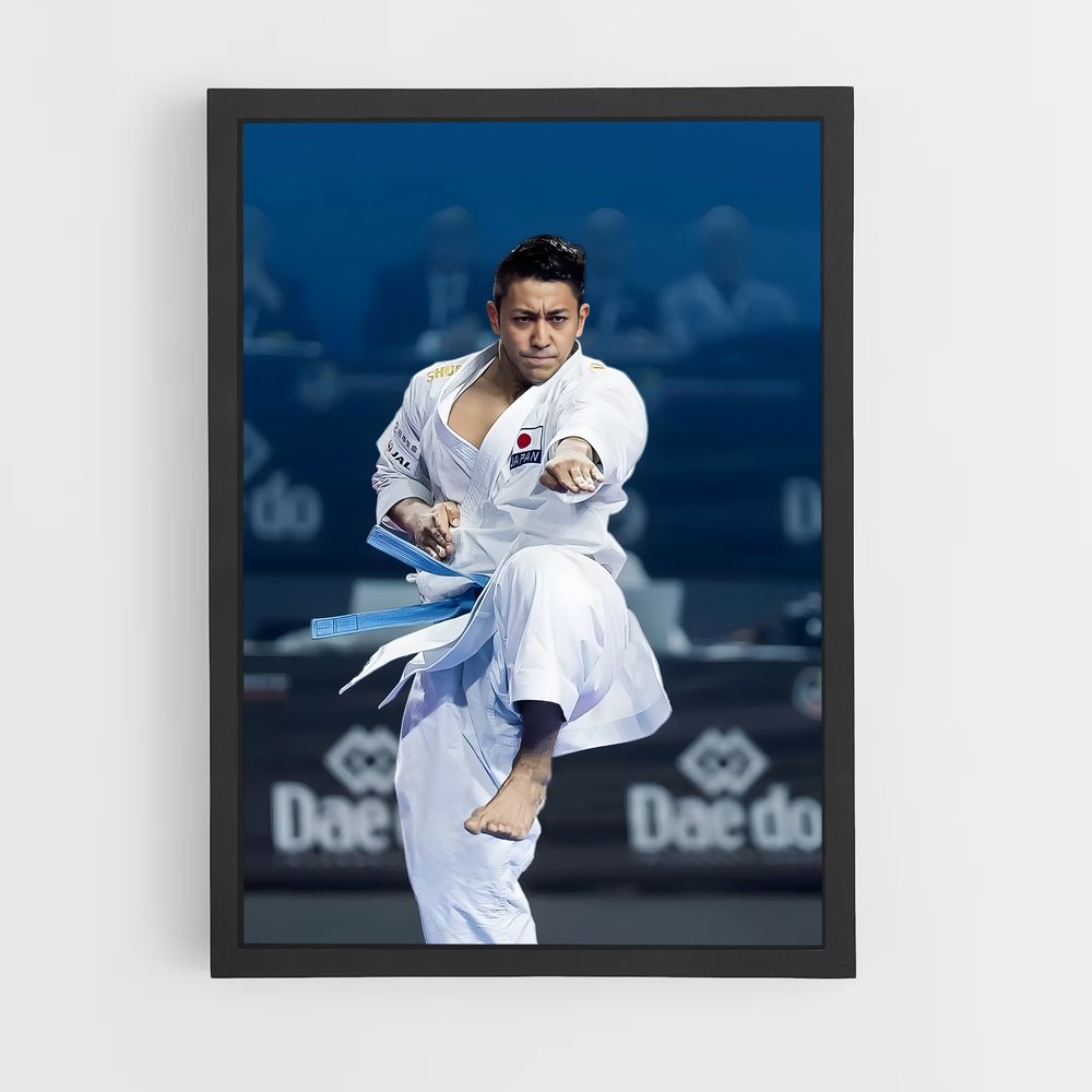 Poster Ryo de kiyuna – affiche Karaté (vue 2)